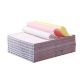 Bentu Continuous Paper, 11 4/5" x 11", 10 lbs., White-Red-Yellow, 1000 Sheets/Carton