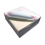 Bentu Continuous Paper, 9.5" x 5.5", 8 lbs., White-Red-Blue-Yellow, 1000 Sheets/Carton