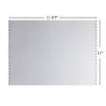 Bentu Continuous Paper, 11 4/5" x 11", 10 lbs., White-Red, 1000 Sheets/Carton