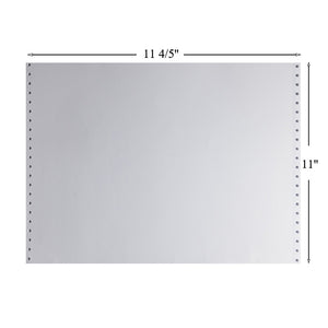 Bentu Continuous Paper, 11 4/5" x 11", 10 lbs., White-Red, 1000 Sheets/Carton