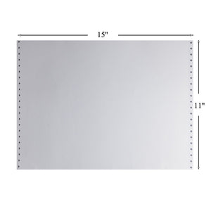 Bentu Continuous Paper, 15" x 11", 12.3 lbs., White-Red-Yellow, 1000 Sheets/Carton