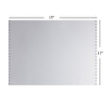 Bentu Continuous Paper, 15" x 11", 12.3 lbs., White-Red, 1000 Sheets/Carton