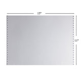 Bentu Continuous Paper, 15" x 11", 12.3 lbs., White-Red, 1000 Sheets/Carton
