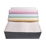 Bentu Continuous Paper, 9.5" x 5.5", 8 lbs., White-Red-Blue-Yellow, 1000 Sheets/Carton