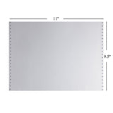 Bentu Continuous Paper, 9.5" x 11", 11 lbs., White, 1000 Sheets/Carton