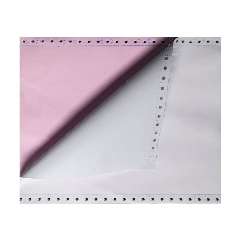 Bentu Continuous Paper, 15" x 11", 12.3 lbs., White-Red, 1000 Sheets/Carton