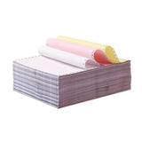 Bentu Continuous Paper, 9.5" x 5.5", 8 lbs., White-Red-Yellow, 1000 Sheets/Carton